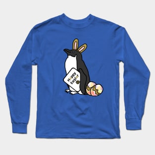 Happy Easter Bunny Ears on Penguin Long Sleeve T-Shirt